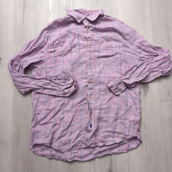 Johnnie O Hanging Out Polo Size Large Multicolor Pocket Cotton - Picture 1 of 5